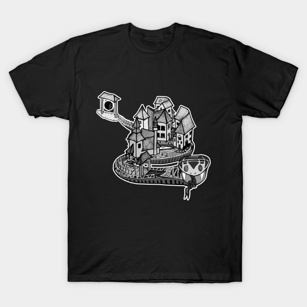 Giant Rattlesnake T-Shirt by euglenii